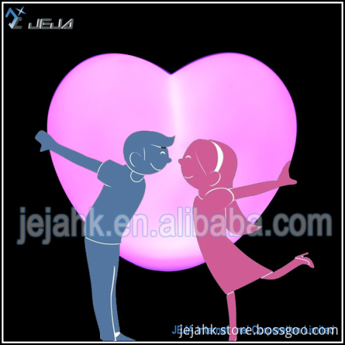 Flameless Plastic Heart LED Party Waterproof Heart Wedding Light